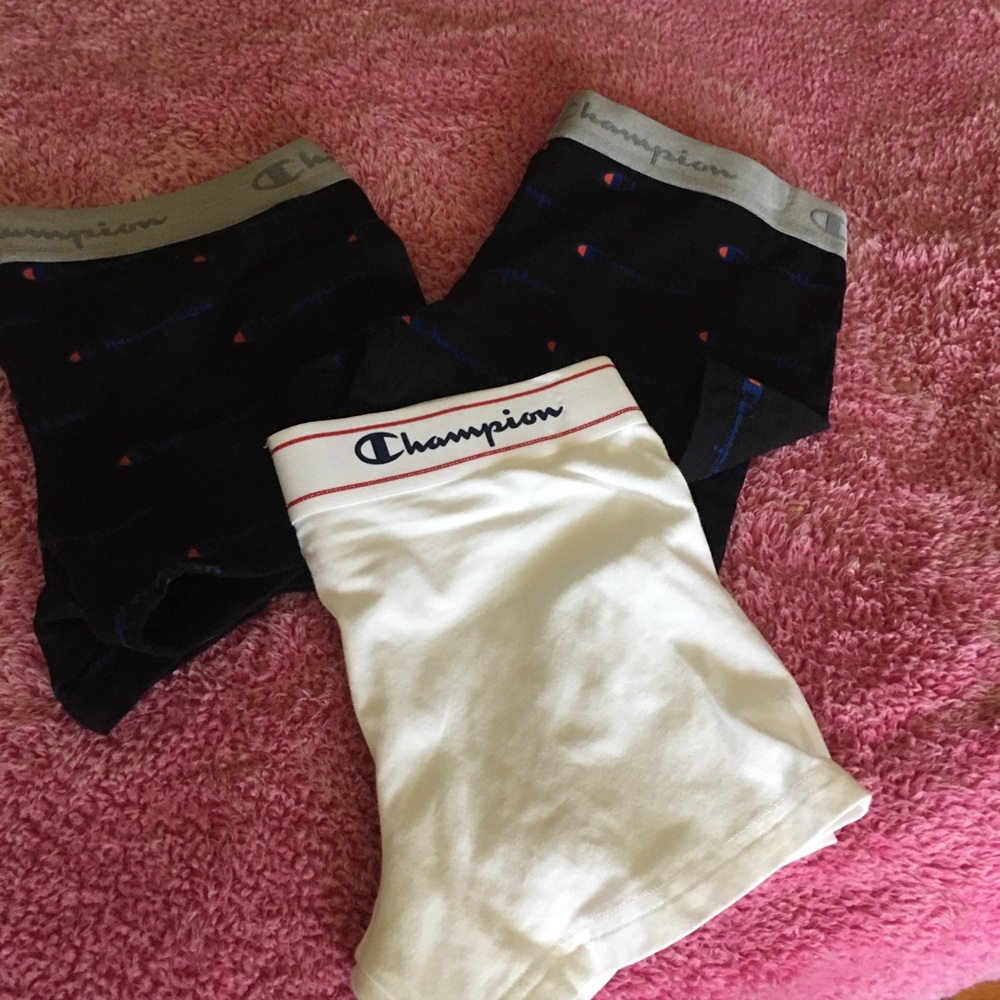 Champion Women’s 3-Pack Boxer Briefs — Black & White